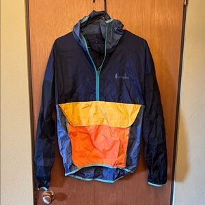 Cotopaxi Navy and Orange Windbreaker